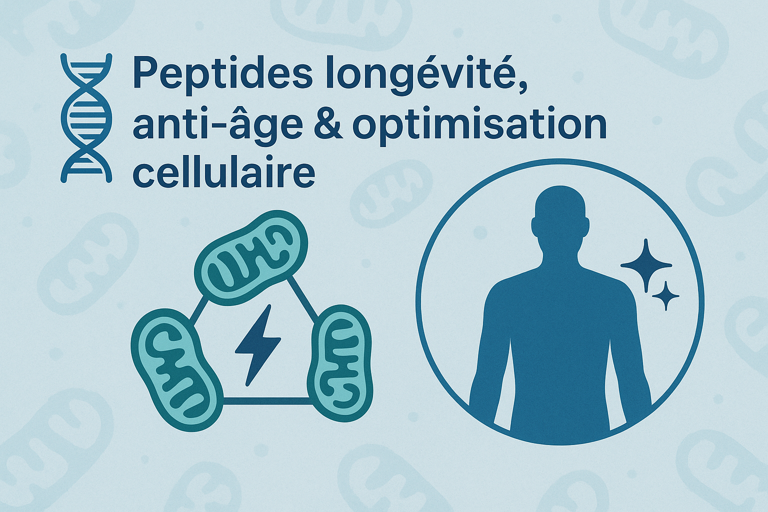 Peptides longévité anti-âge : énergie cellulaire et optimisation cellulaire